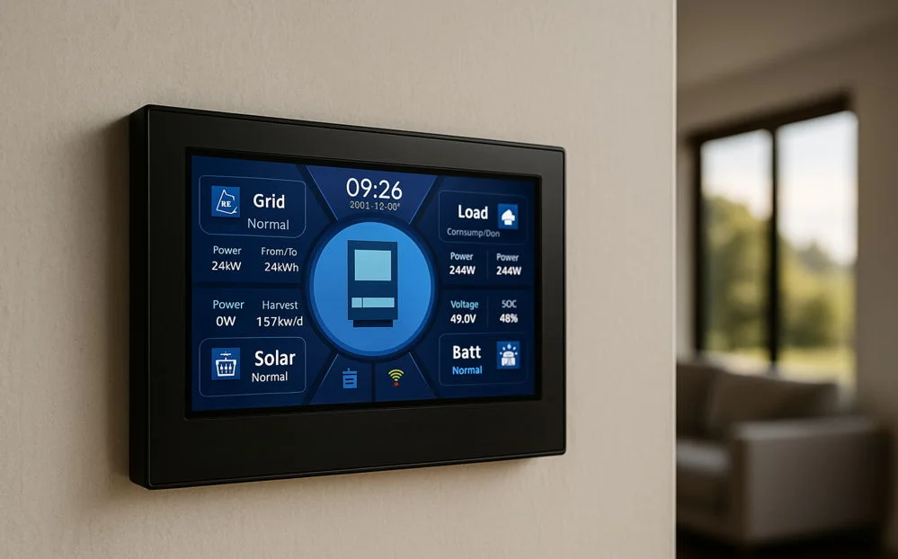 Battery backup insights and performance monitoring screen
