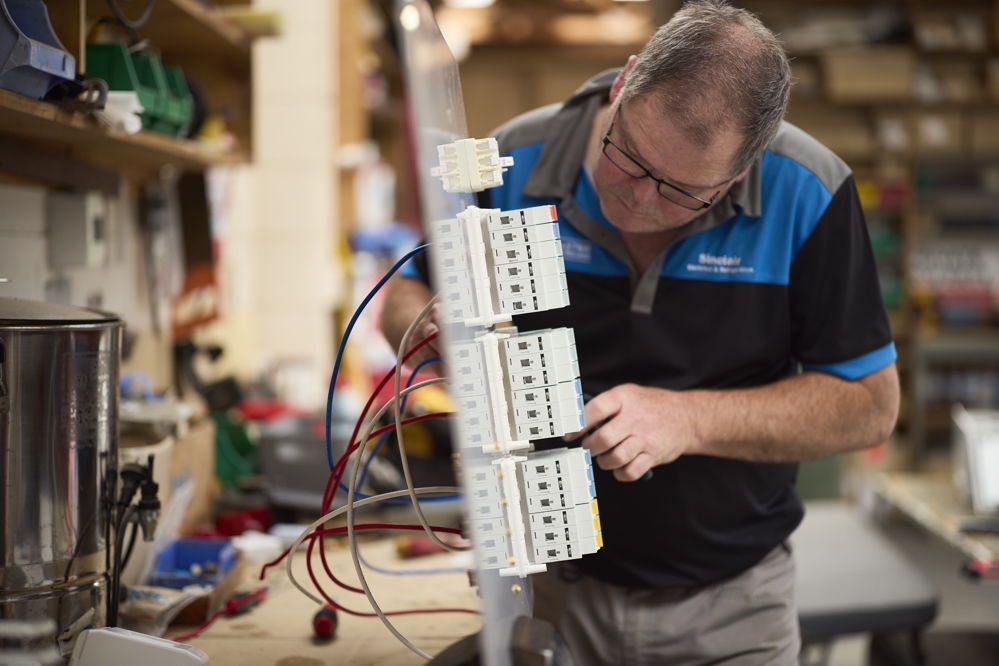 Sinclair Electrical team working in Taranaki