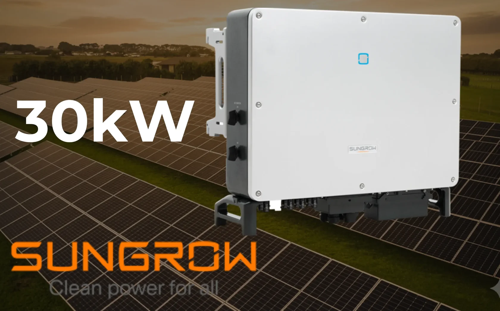 Large-scale solar system on an agricultural-commercial roof